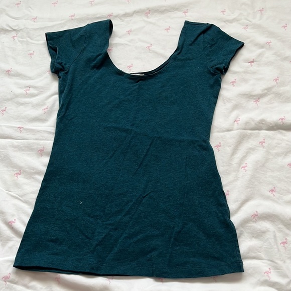 Teal  short sleeve shirt - Picture 2 of 3